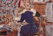 Edouard Vuillard Sewing room Spain oil painting artist